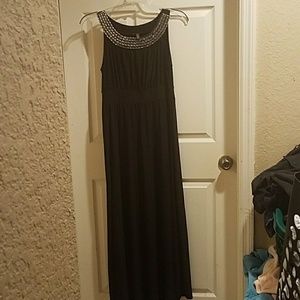 All black semi-formal maxi dress