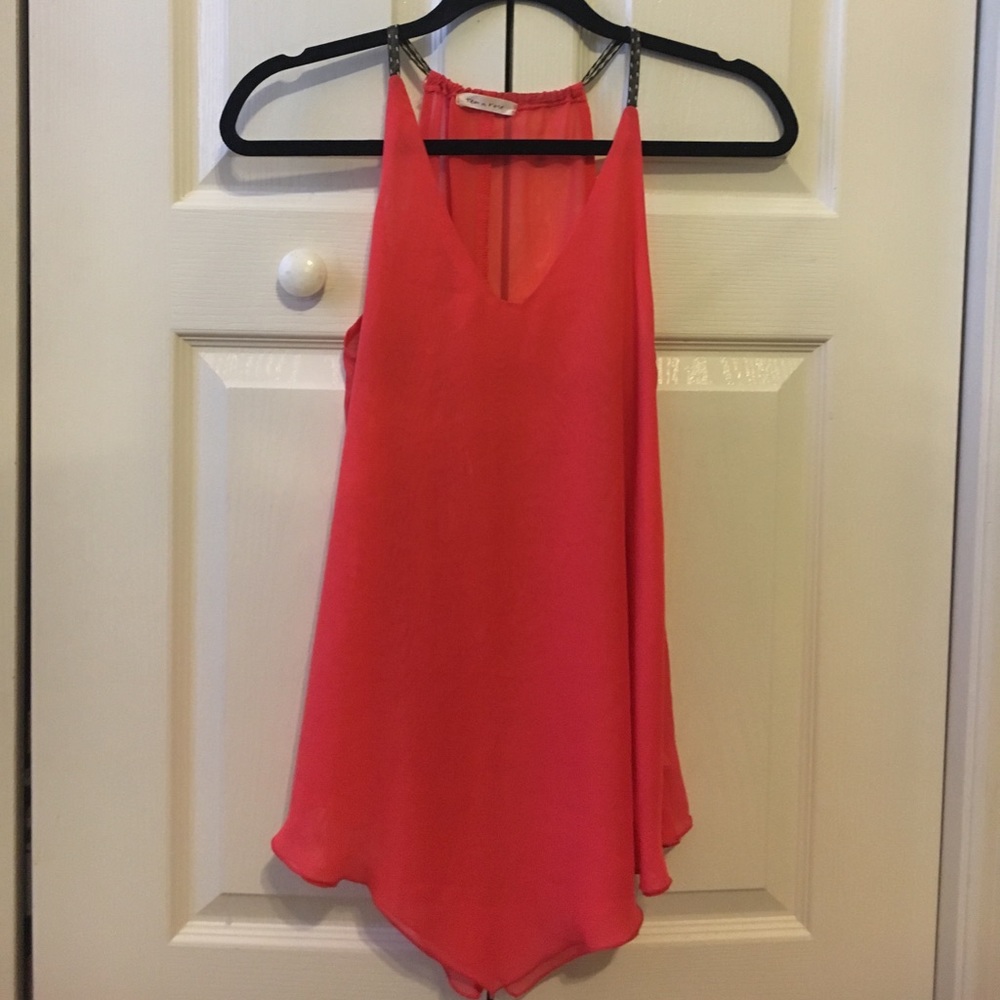 Coral tank top