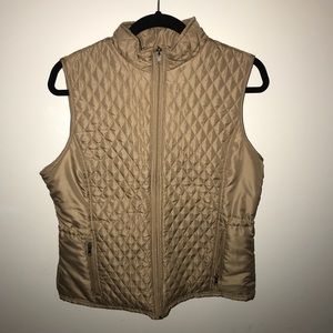 Tan Quilted Vest