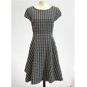 Anthropologie Maeve Jacquard Circle Skirt Dress