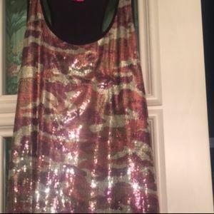 Betsey Johnson sequined tank dress