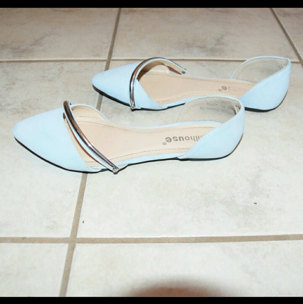 Beautiful Baby Blue Flats