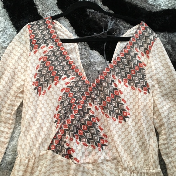 😍 Free People large beautiful top bohemian 😍 - Picture 2 of 4