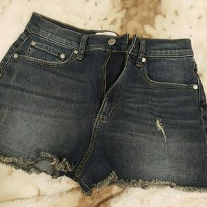 VS PINK High waist jean shorts size 8