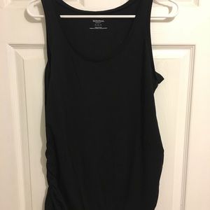 Black maternity tank top