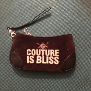 Juicy Couture wristlet clutch  purse never used