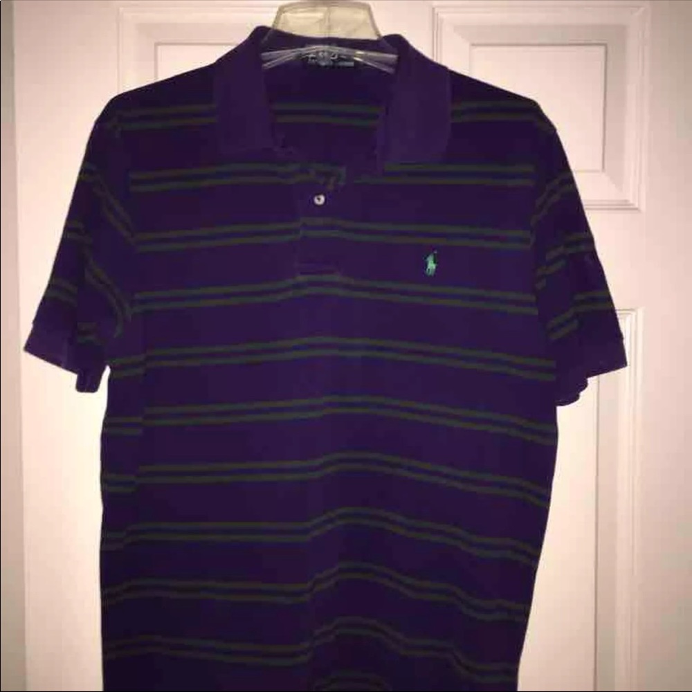 Purple/Green Polo shirt