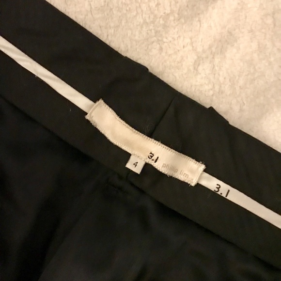 Phillip Lim black silk and wool walking shorts - Picture 4 of 5