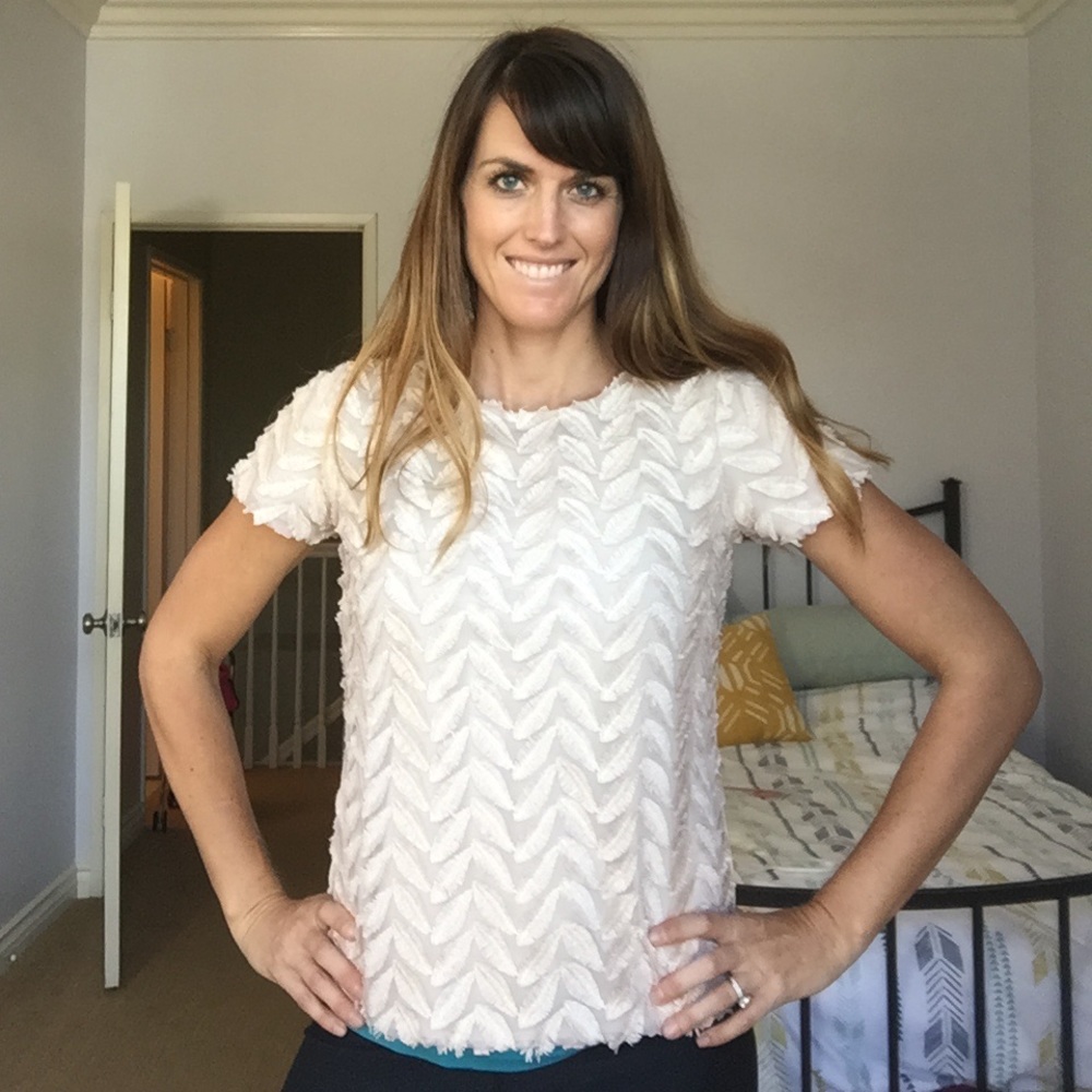 Classy Pink Anthropologie blouse