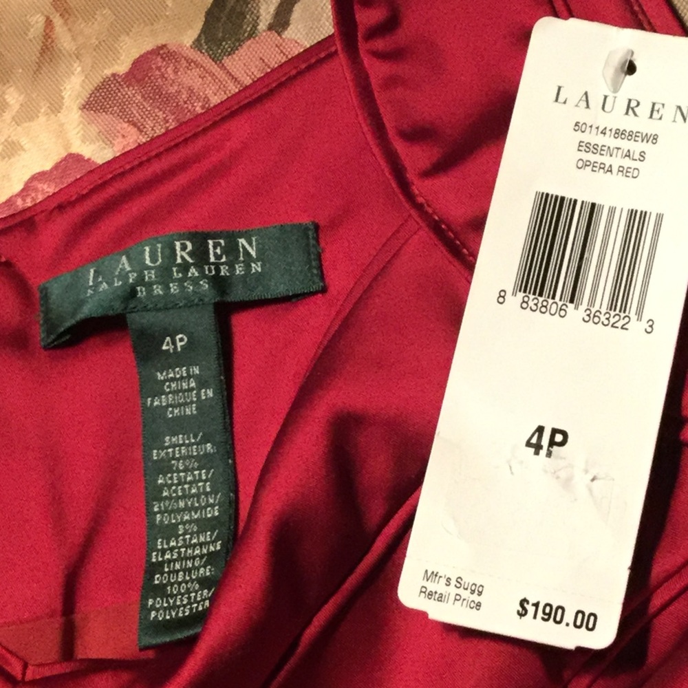 Ralph Lauren Dark Red Dress - Picture 3 of 3