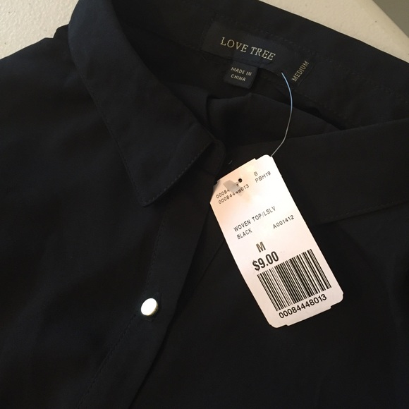 LAST ONE SMALL Black top, gold bottoms, flare arms - Picture 5 of 6