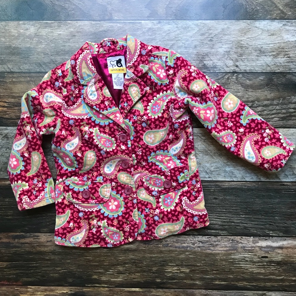 Paisley printed jacket. 3t.