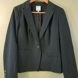 Halogen Size 6 Dark Grey Blazer