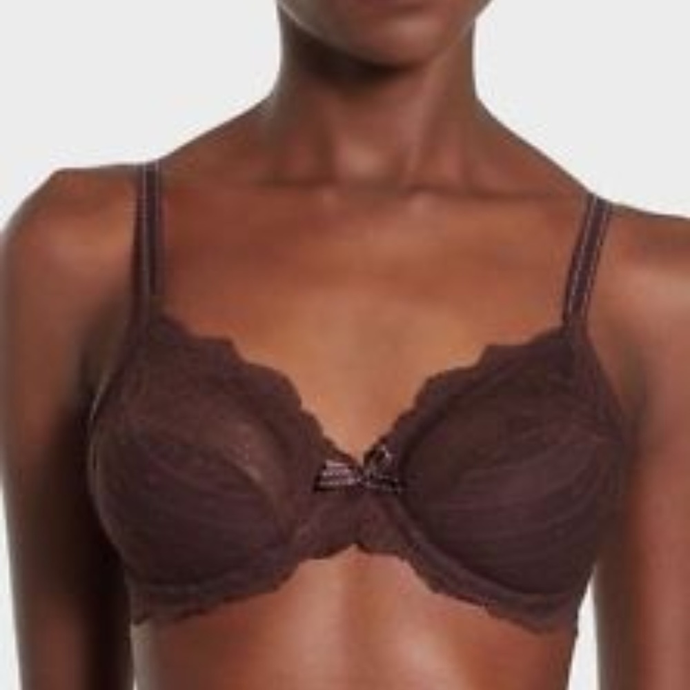 NWT D&G Lace Mocha Brown Unlined Underwire Bra
