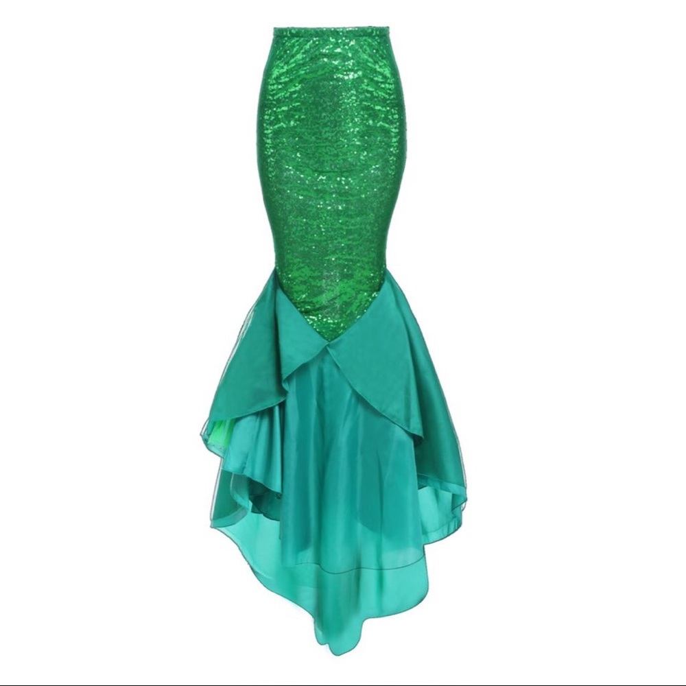 Mermaid high waist sequin skirt