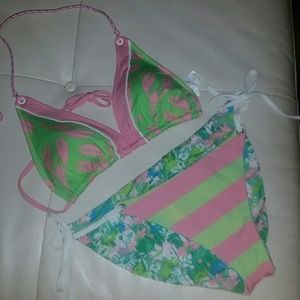 Sperry Top-sider Pink & Green Lobster Bikini