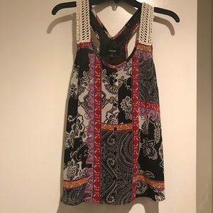 Exotic print top