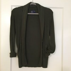 Dark Green Cardigan Swearer