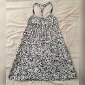 Guess black and white cheetah print dress