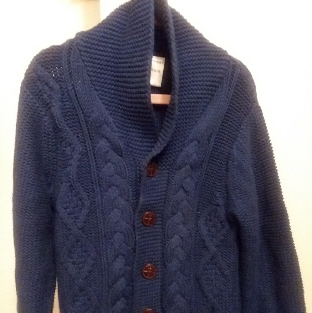 Boys Cable Knit Cardigan
