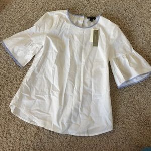 J. Crew Ruffle Sleeve Top