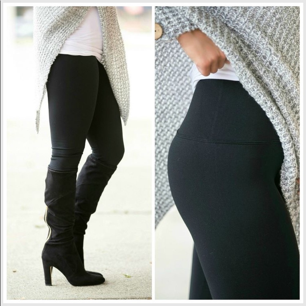 Black Fleece Leggings