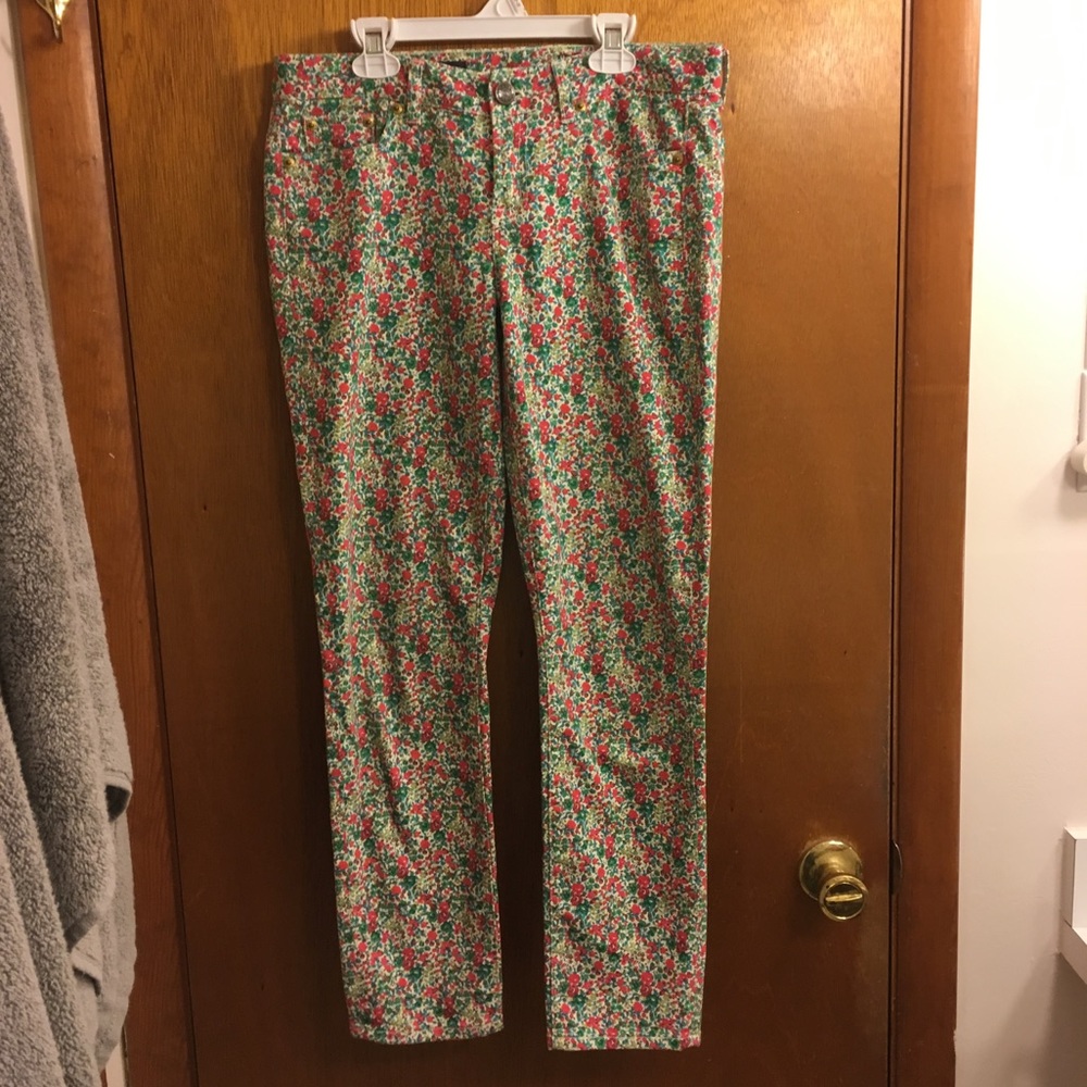 Jcrew Liberty Toothpick ankle pants