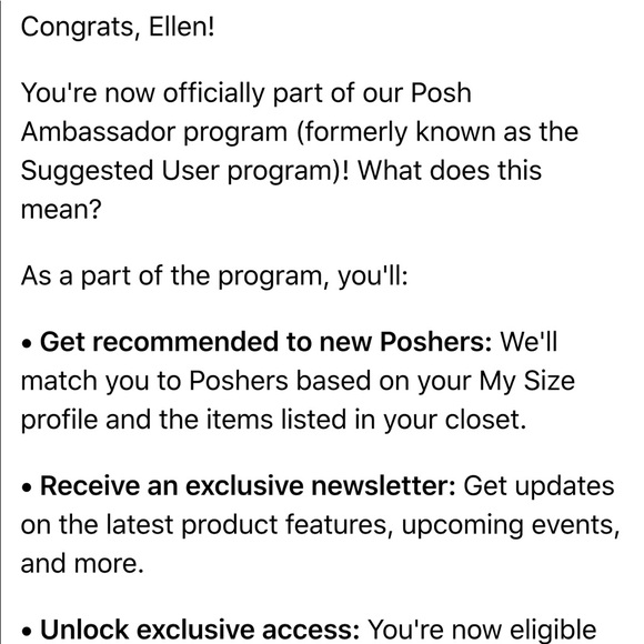 POSHMARK AMBASSADOR - Picture 2 of 3