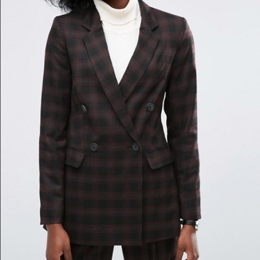 [SOLD] Checkered Suit Jacket - Picture 2 of 5