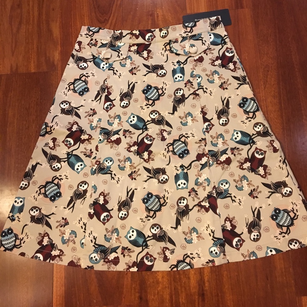 NWT Voodoo Vixen Owl Skirt