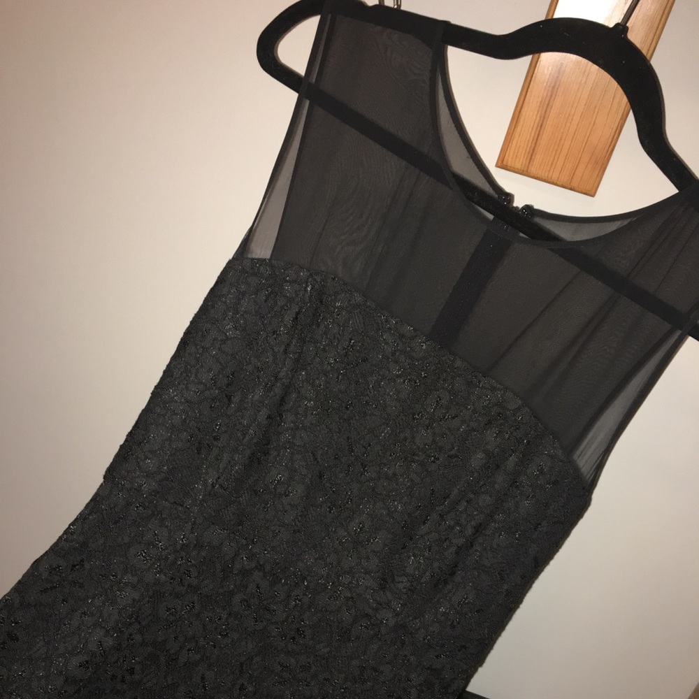DVF classic black dress