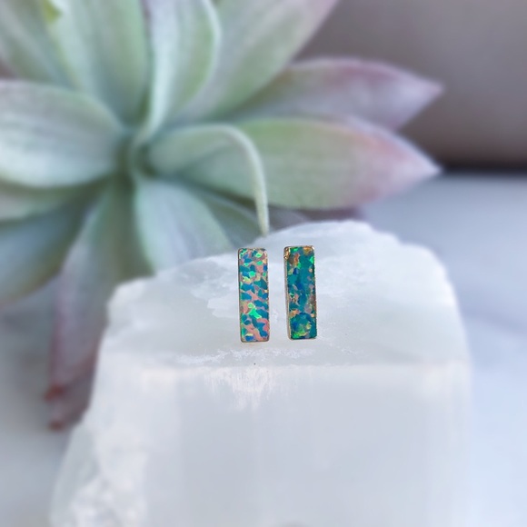 Simple Sanctuary Jewelry - Opal Earring Studs