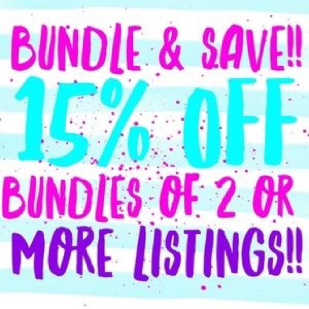 Bundle and save 15% on two or more!! 💓💓