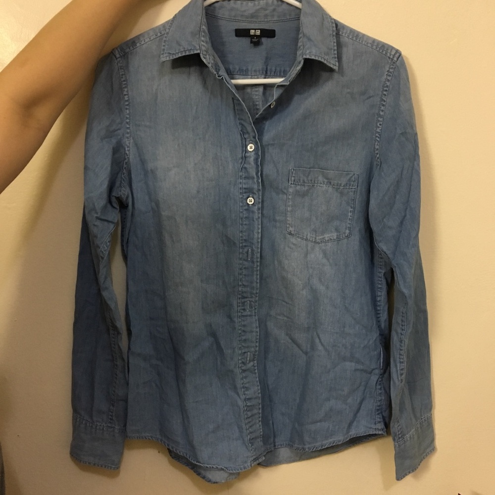 Uniqlo denim button up