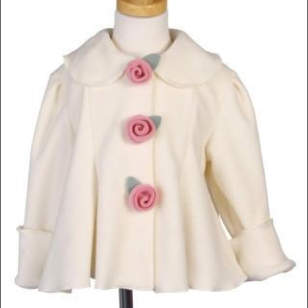 Holiday ❤️ 18 month Mack & CO ivory garden jacket