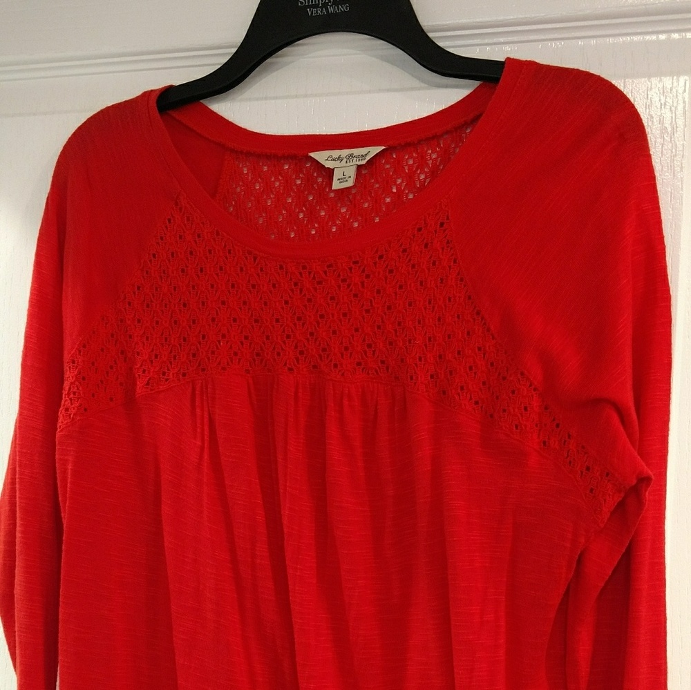 Orange light sweater