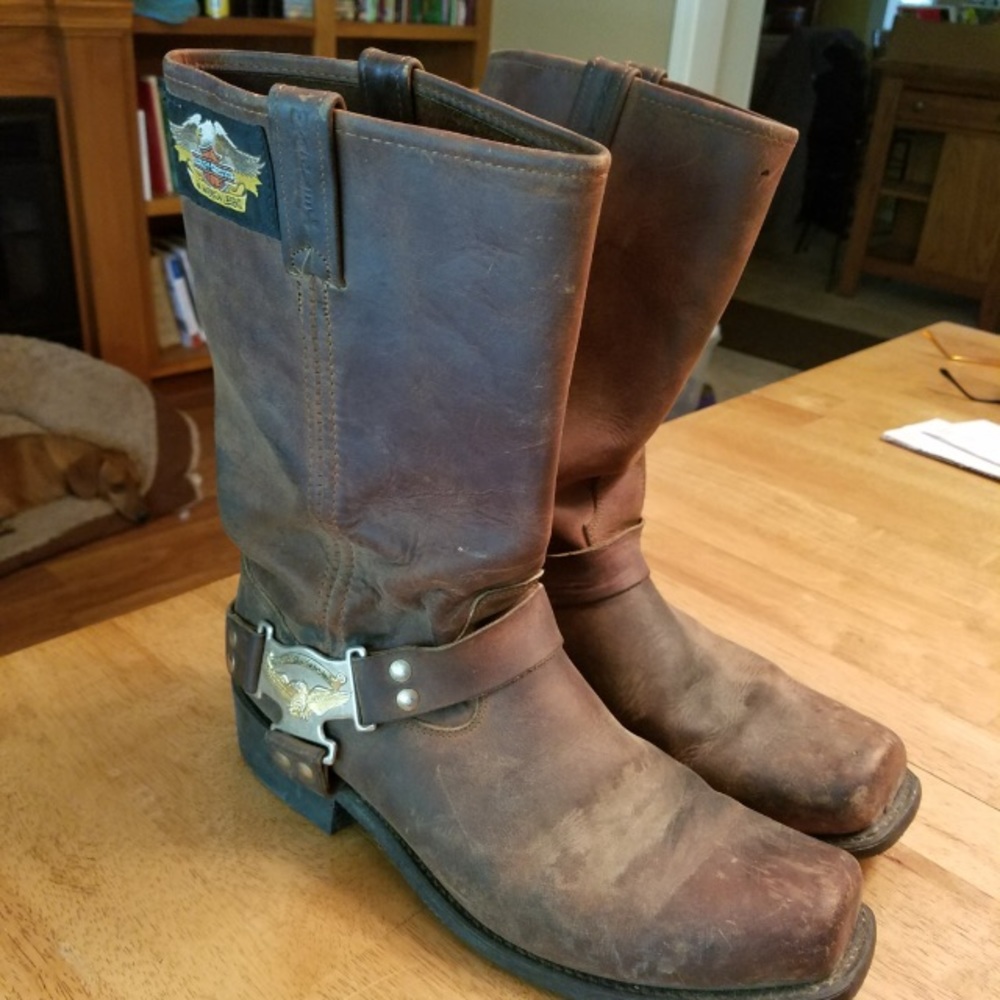 Genuine Harley Davidson leather boots