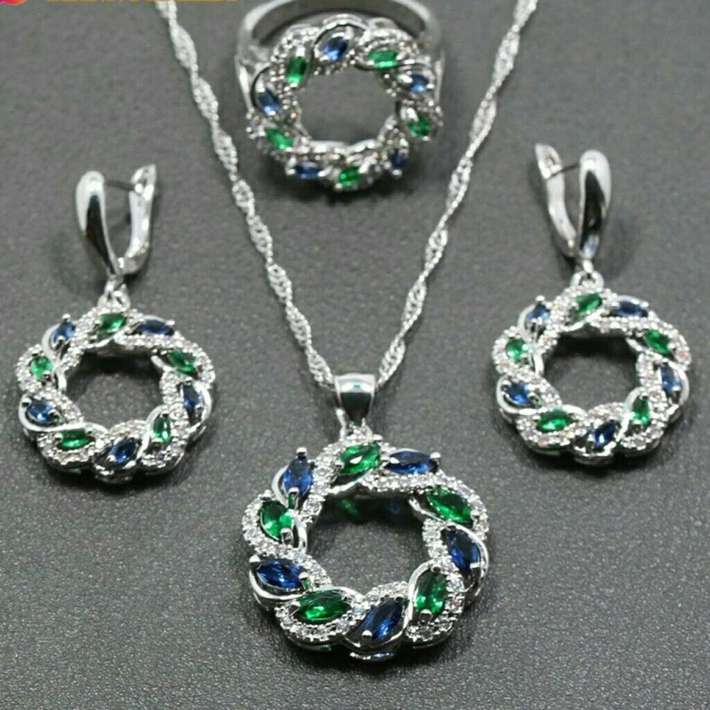 Swarovski  925 sterling silver set