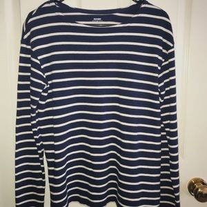 Navy striped sweater