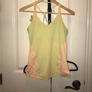 Yellow workout top