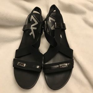 Anne Klein AK Sport Sandals with Elastic Straps
