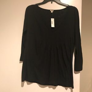Versatile 3/4 sleeve top by J. Crew. NWT