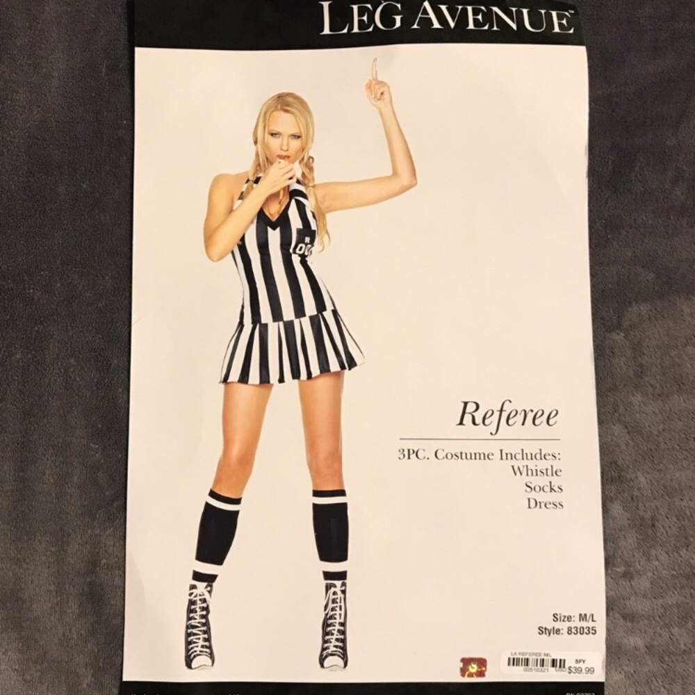 Leg Avenue Referee Halloween Costume M\L