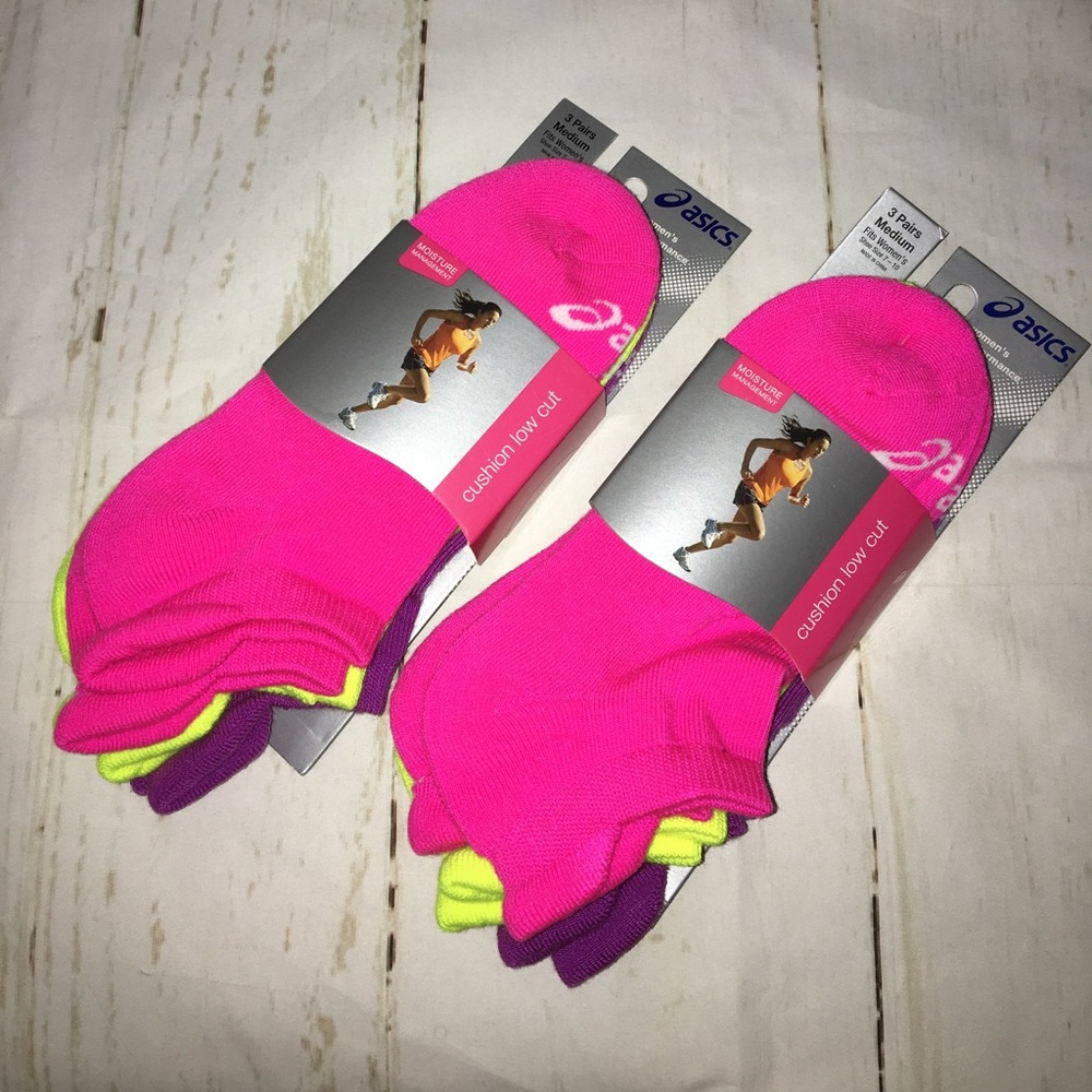🆕Asics Women's Cushion Low Cut Socks 6 Pairs - Picture 4 of 8