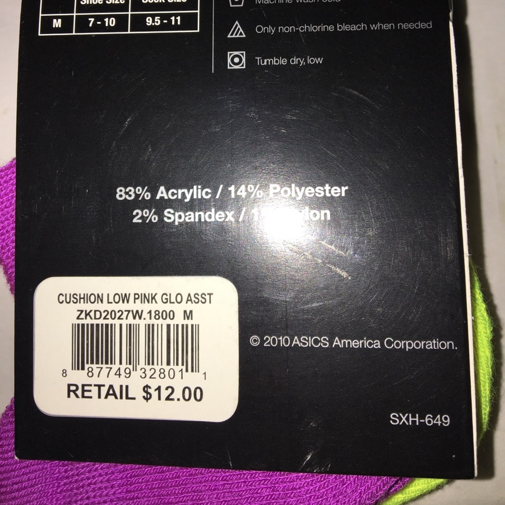 🆕Asics Women's Cushion Low Cut Socks 6 Pairs - Picture 5 of 8