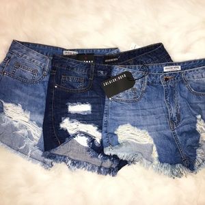 FASHION NOVA💞SHORTS BUNDLE OF 3💞SZ M💞 BRAND NEW