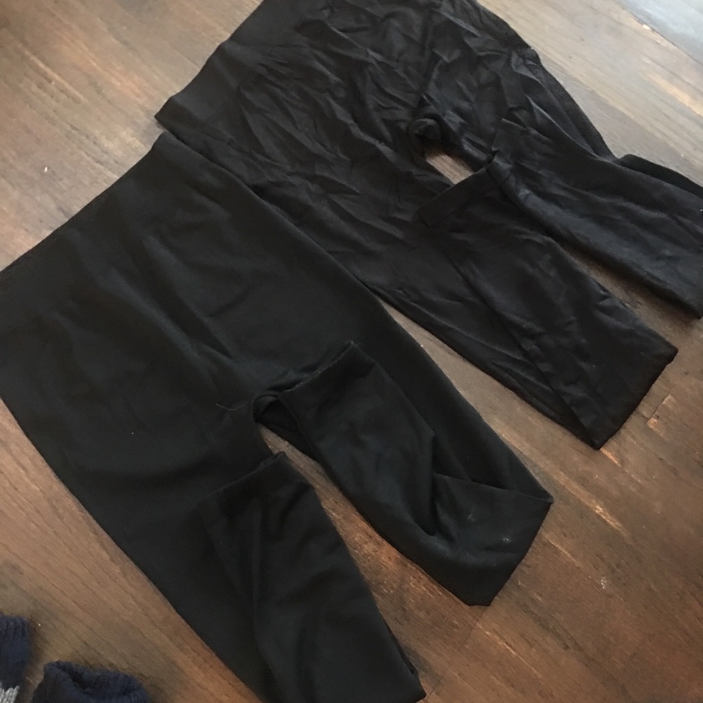 Black leggings thick 1insulated both medium
