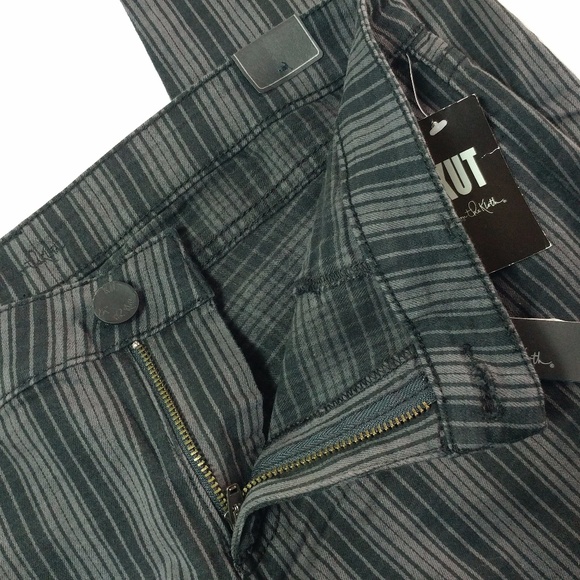 KUT sz 12 JENNIFER jeans ULTRA SKINNY striped stre - Picture 4 of 4