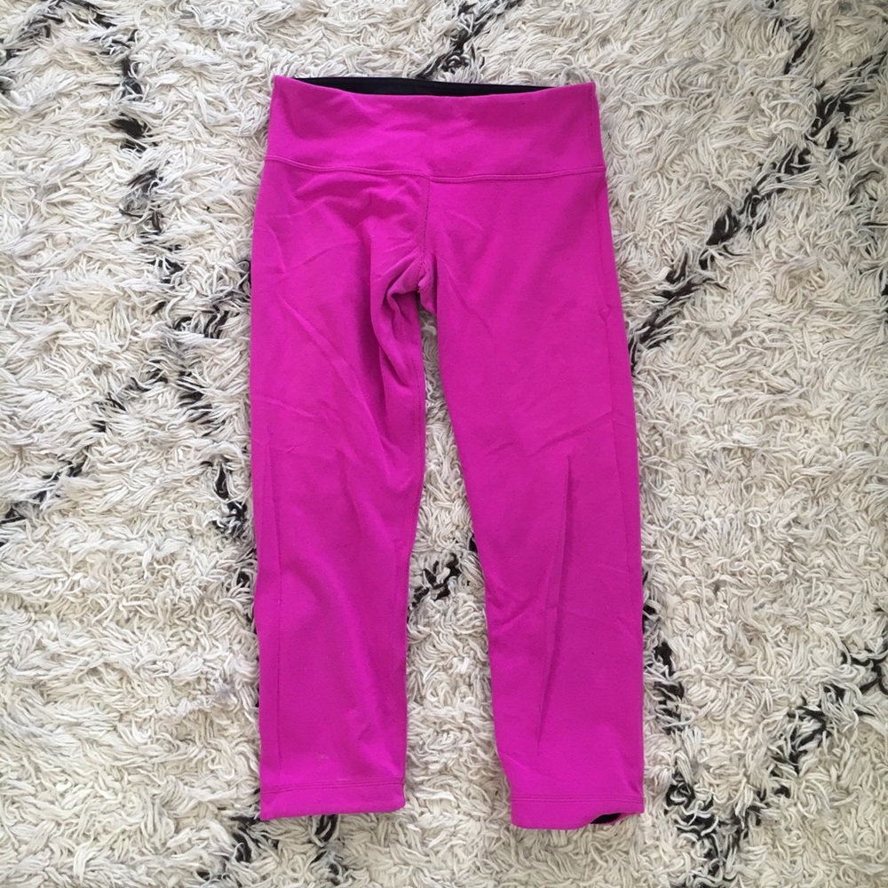 Lululemon Wunder Under Mid Rise Crop Reversible