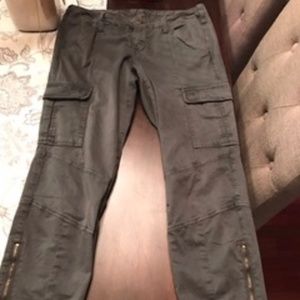GAP Skinny Army Green Utility Cargo Ankle Pants